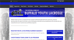 Desktop Screenshot of buffaloyouthlacrosse.com
