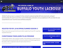 Tablet Screenshot of buffaloyouthlacrosse.com